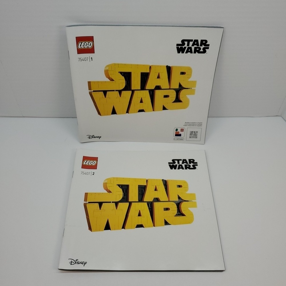 LEGO 75407 Star Wars‎ Brick-Built Star Wars Logo Sign INSTRUCTIONS ONLY
